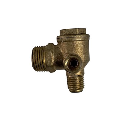 Válvula de Retenção Compressor - 1/2 M x 3/8 F x 1/8 M - Chiaperini MC 5 BPO - Odontológico (703745)