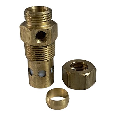 Válvula de Retenção Compressor - 3/4 M x 5/8 A x 1/8 F - Chiaperini CJ 15 e 20+ APV / Motomil CMAV 20 (001306 - 4932.3 - 703767)