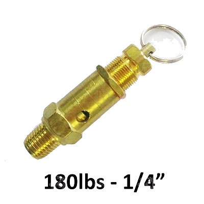 Válvula Seguranca Regulável - 1/4 x 180psi