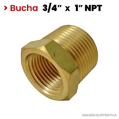 Bucha de Redução Roscada - 1 M x 3/4 F NPT - (722007)