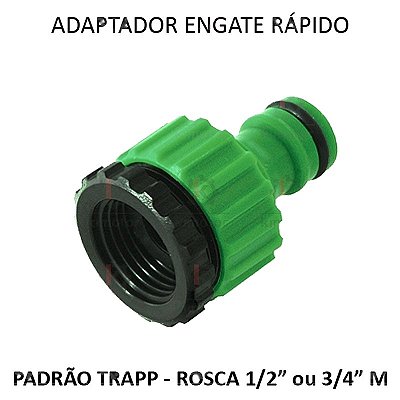 Adaptador Engate Água Trapp Plástico DY8024 - 3/4F e 1/2F