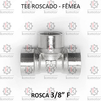TEE Roscado - 3/8 F - BSP (721104)