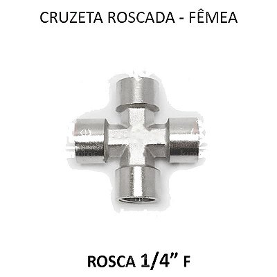 Cruzeta Fêmea - 1/4 BSP - CR1414