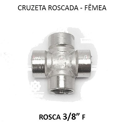 Cruzeta Fêmea - 3/8 BSP - CR3838