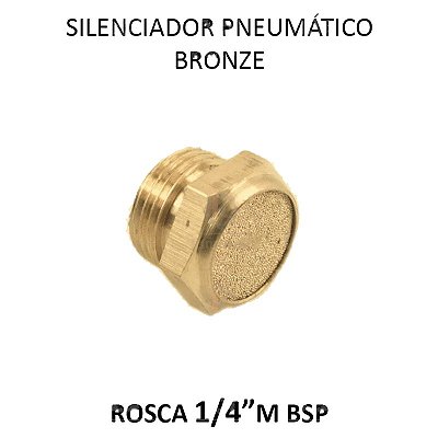 Silenciador Pneumático Bronze - 1/4