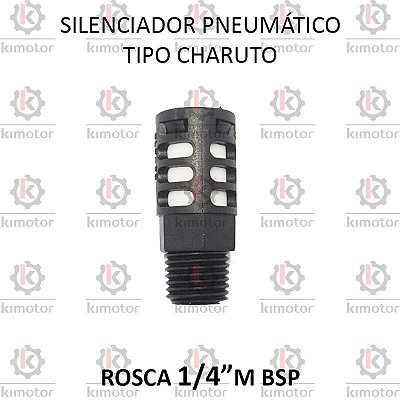 Silenciador Pneumatico Charuto - 1/4 (729104)