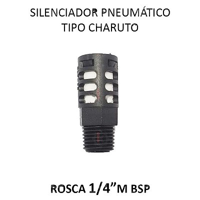 Silenciador Pneumático Charuto - 1/4 (729104)
