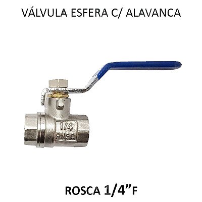 Válvula Esfera Alavanca - 1/4 FF (726106 - 35250) (OD94)