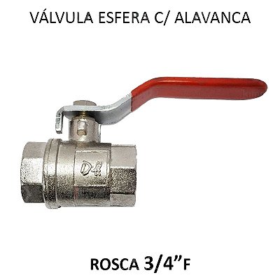 Válvula Esfera Alavanca - 3/4 FF (43702)