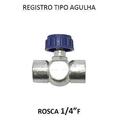 Registro Tipo Agulha - 1/4 FF (762001)