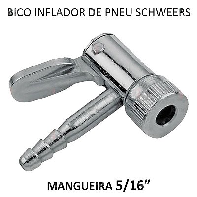 Bico Inflador Pneu Prendedor - 5/16 E