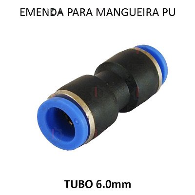 União Emenda PU - 6mm - PE66