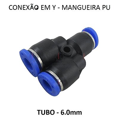 Conexão Y PU - 6mm - PY66