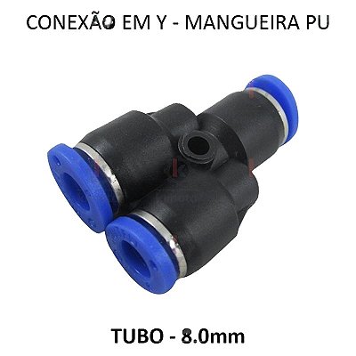 Conexão Y PU - 8mm - PY88