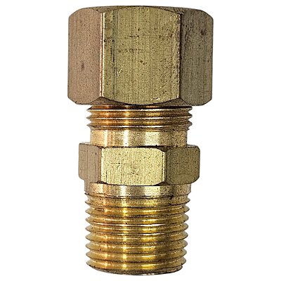 Conexão Reta em Latão - 3/8 M x 1/2 A - NPT (721042)