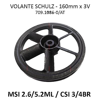 Volante Schulz 160mm x 3V - MSI 2.6/5.2ML / CSI 3/4BR (709.1086-0/AT)