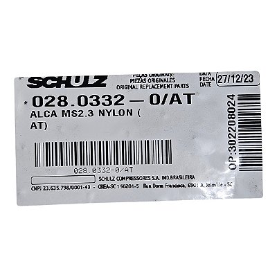 Alca / Pegador do Tufao Schulz MS 2.3 Jet (028.0332-0/AT) - P2.I19