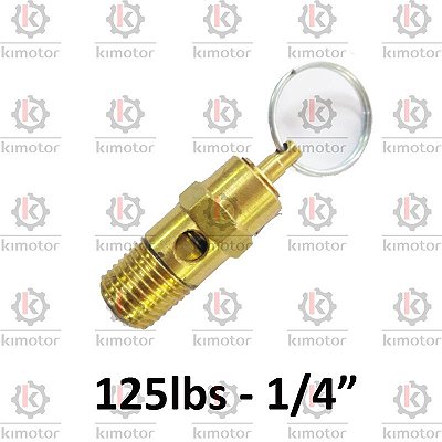 Valvula Seguranca Mini - 1/4 x 125psi