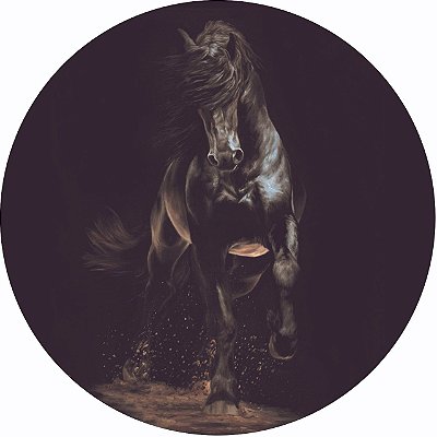 Capa Personalizada para Estepe Ecosport Crossfox Cavalo Preto
