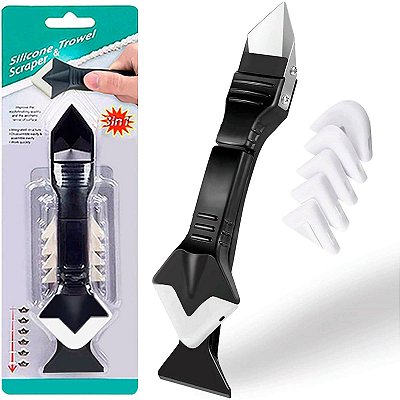 Raspador de Silicone Lorben Removedor Calafetagem Espátula Aplicador Rejunte 3x1