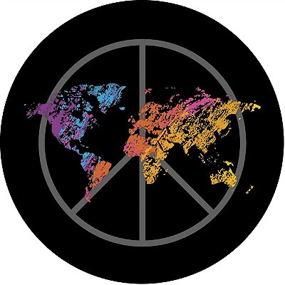 Capa de Estepe Personalizada para Ecosport Crossfox Aircross Spin Mundo em Paz
