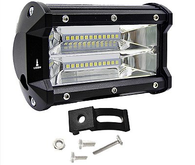 Farol de Milha Lorben Retangular Led 72W Off Road Trilha 4x4