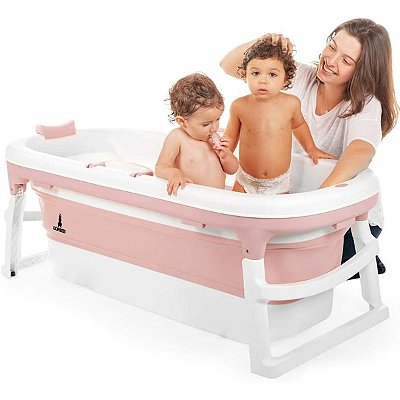Banheira Dobrável Ofurô Lorben Extra Grande Desmontável 260 Litros 138x62x52cm
