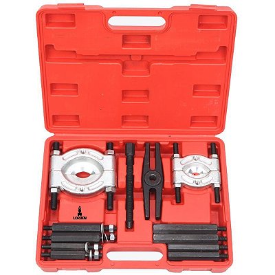 Kit Extrator de Rolamentos Alternador Câmbio Lorben com 12 Pecas e Maleta