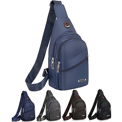 Bolsa Pochete de Ombro Lorben Mochila Transversal Tiracolo Masculino Feminino