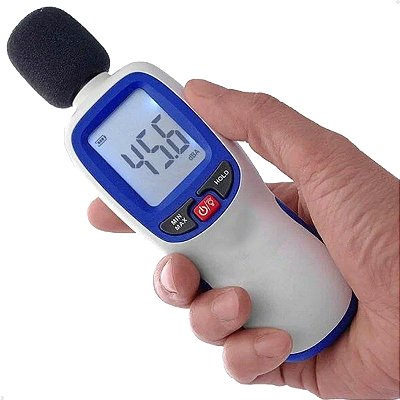 Decibelímetro Digital 30 a 130 Db Lorben Aparelho Medidor Sonoro Som Ruído Barulho Profissional Portátil Sem Fio