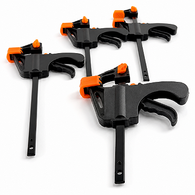 Kit de 4 Grampos Sargento Aperto Rápido Lorben Universal Marceneiro Colagem