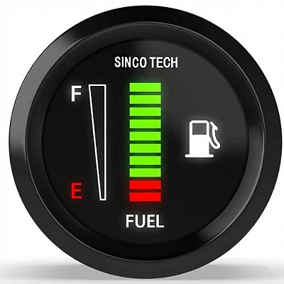 Marcador Medidor Digital Nível de Combustível Universal 12V Lorben