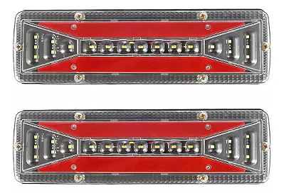 Par Luz Led Carreta Sinalização Traseira Caminhão Reboque