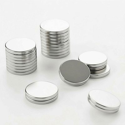 Kit com 10 Ímãs de Neodímio 12x3mm Disco Super Forte