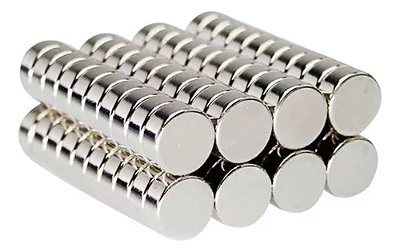 Kit com 20 Peças Ímã de Neodímio 10x4mm N35 Super Forte