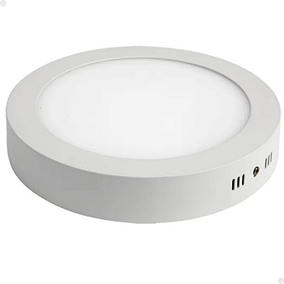 Plafon Painel de LED redondo de sobrepor 23cm - 18W - 6500k - Marca Lorben