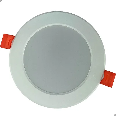 Plafon Painel LED Embutir Redondo 12cm 6W Branco Quente 6500K Bivolt – Iluminação Moderna e Eficiente