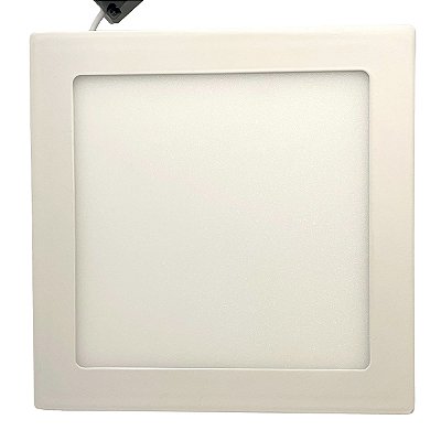 Plafon Painel de LED QUADRADO de Embutir 17cm de diâmetro Bivolt (110/220V)- 12W - 3000k