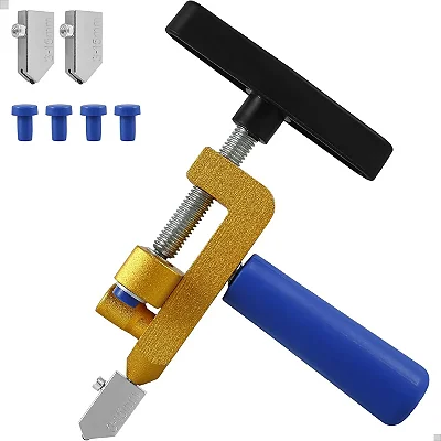 Cortador Vidro Azulejo Manual 2 Em 1 - Kit Lâminas Extras