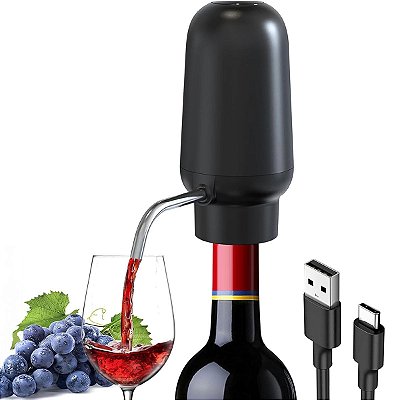 Aerador De Vinho Elétrico Dispenser Automático Usb