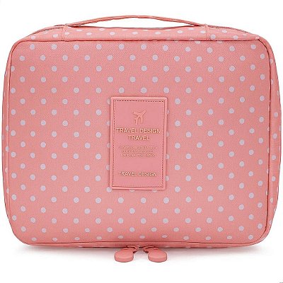 Bolsa Necessaire Maquiagem Organizador Viagem Grande Lorben
