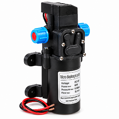 Bomba De Água Diafragma 12V 60W 5L/min Com Pressostato