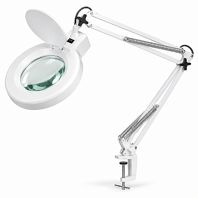 Lupa Luminária Estética Mesa Profissional 120 Led Alto Brilho 220V Depilação Tatuagens