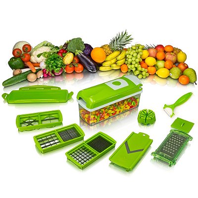 Nicer Dicer Plus Cortador Fatiador Legumes Verduras Frutas
