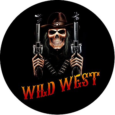 Capa de Estepe Personalizada para Ecosport Crossfox Wild West Esqueleto