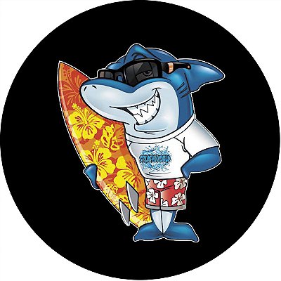 Capa de Estepe Personalizada para Ecosport Crossfox Tubarão Surf