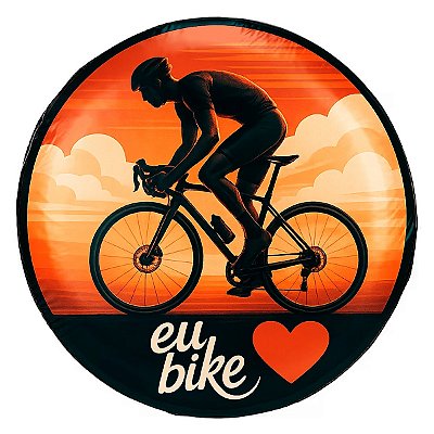 Capa de Estepe Personalizada para Ecosport Crossfox Eu Amo Bike