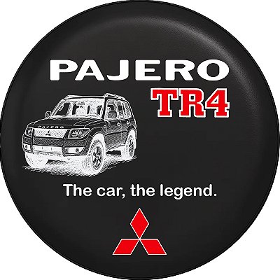 Capa de Estepe Personalizada Pneu aro 17 Exclusiva para Pajero TR4 The Car the Legend