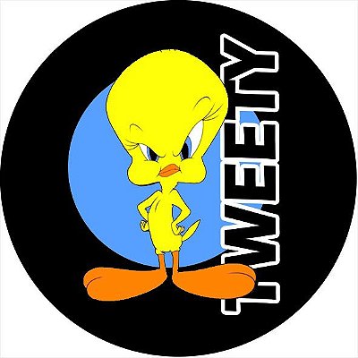 Capa Personalizada para Estepe Ecosport Crossfox Tweety Piu-Piu Looney Tunes
