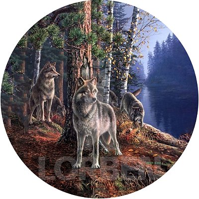 Capa Personalizada para Estepe Ecosport Crossfox Lobo Floresta